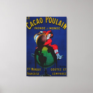 Toile Cru PosterEurope de Poulain de cacao