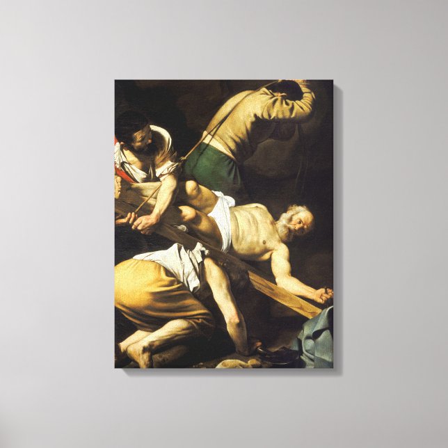 Toile Crucifixion de Saint Pierre - Caravaggio (Recto)