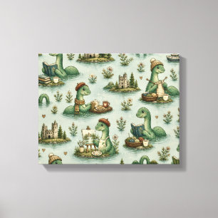 Toile Cryptides confortables Nessie Monstre du Loch Ness