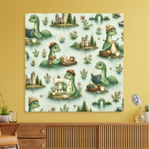 Toile Cryptides confortables Nessie Monstre du Loch Ness