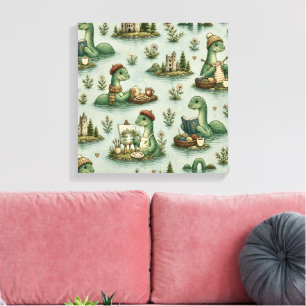 Toile Cryptides cosy Nessie Monstre du Loch Ness loisirs