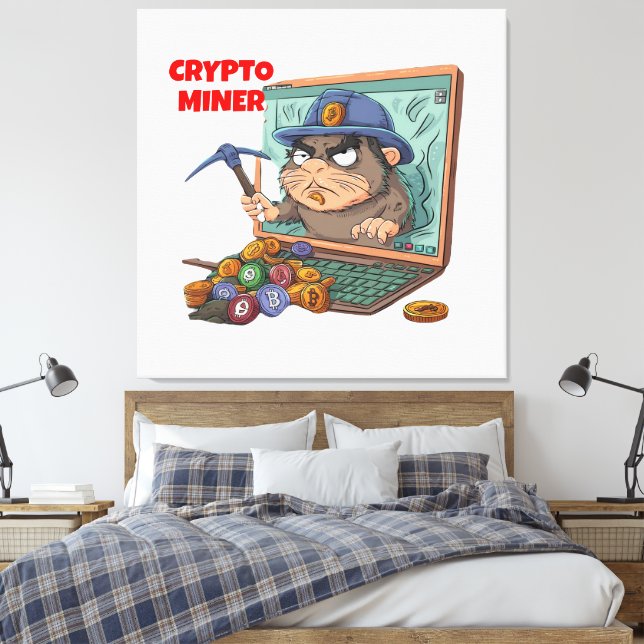 Toile Crypto Miner (Insitu(Chambre))