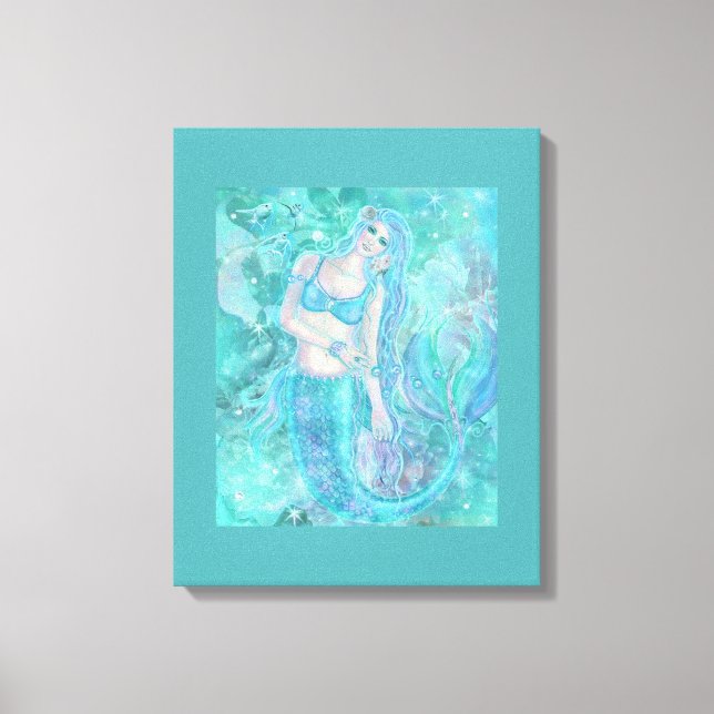 Toile Crystal Mermaid rêve par Renee Lavoie (Recto)