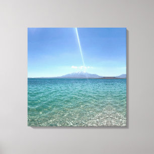 Toile Crystal Water View Blue Sky Beach Vibe Paisible