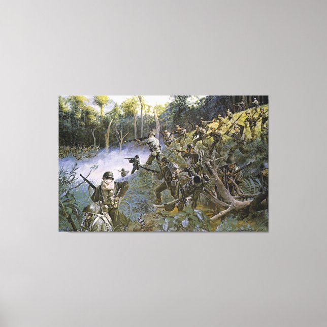 Toile Cuidado prendre soin Bushmaster avec Bolo (Recto)