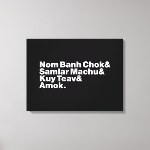 Toile Cuisine de rue Cambodgienne / Khmer