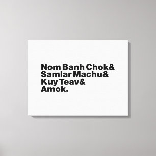 Toile Cuisine de rue Cambodgienne / Khmer