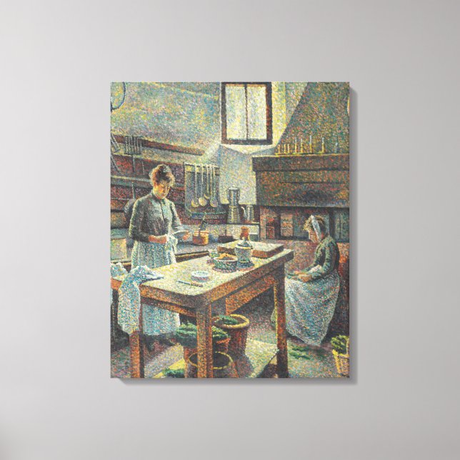Toile Cuisine française historique (par Maximilien Luce) (Recto)