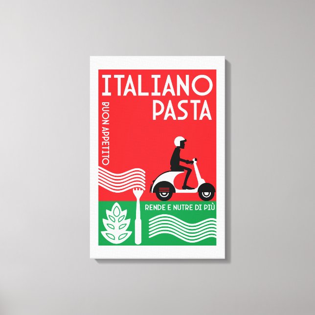 Toile Cuisine italienne Art Mur (Recto)