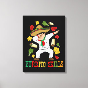 Toile Cuisine mexicaine Hommes Burrito Chef Cadeau Burri