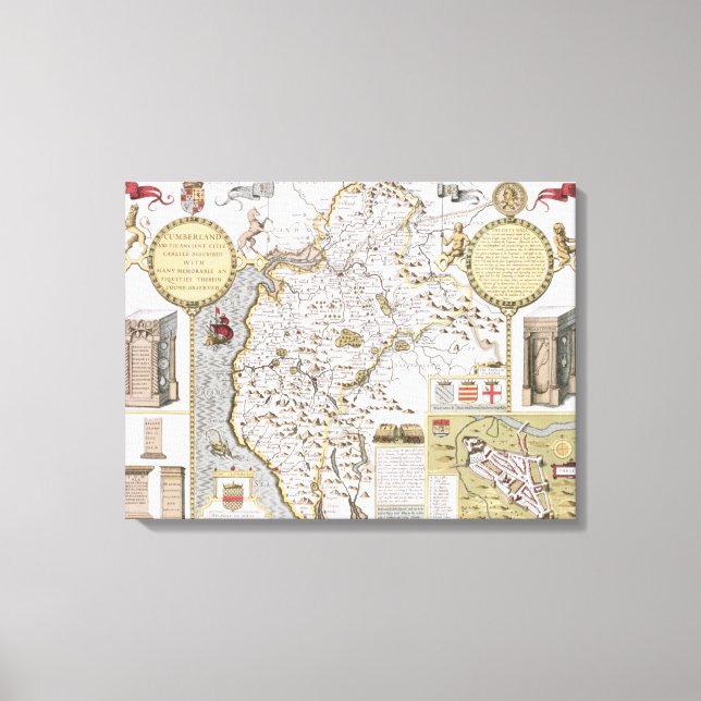 Toile Cumberland et l'ancienne ville de Carlile (Recto)