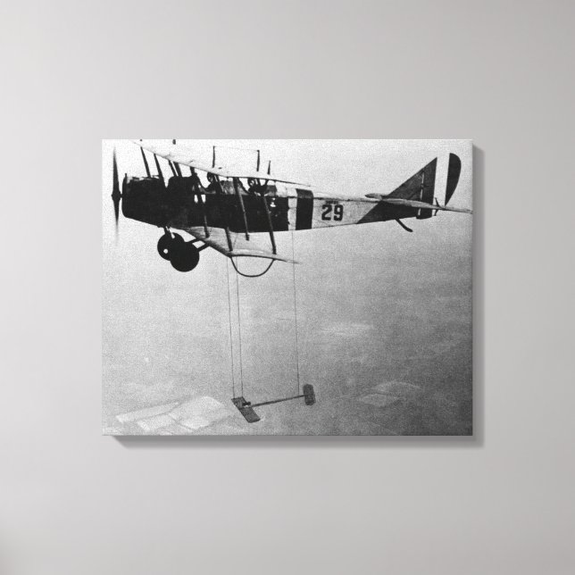 Toile Curtiss JN-4 Jenny Aéronefs Avec Aile Modèle (Recto)