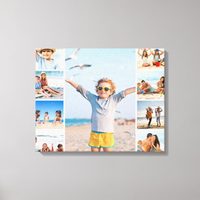 Toile Custom Family Beach Portrait Wall Art 9 Kids Summe (Recto)