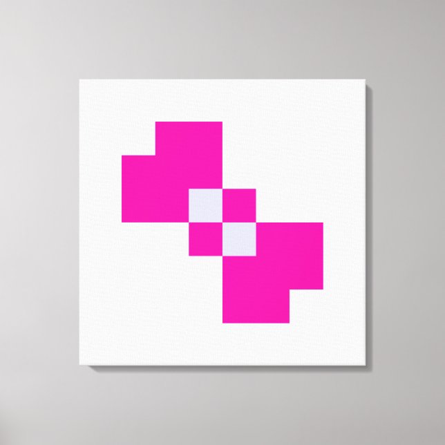 Toile Cute 8 bits Pixel Bow (Recto)