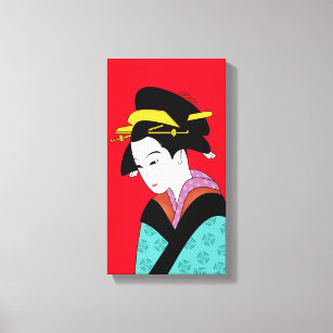 Toile Cute Geisha Art japonais