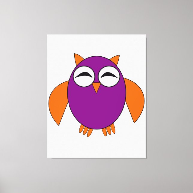 Toile Cute Halloween Canvas de hibou Imprimer (Recto)
