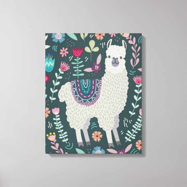 Toile Cute Llama (Recto)