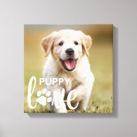 Cute Puppy Love Photo personnalisée Amoureux des c