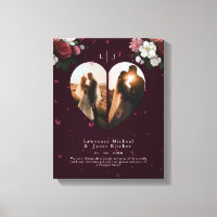 Cute Red Custom Heart forme couples photos cadeau
