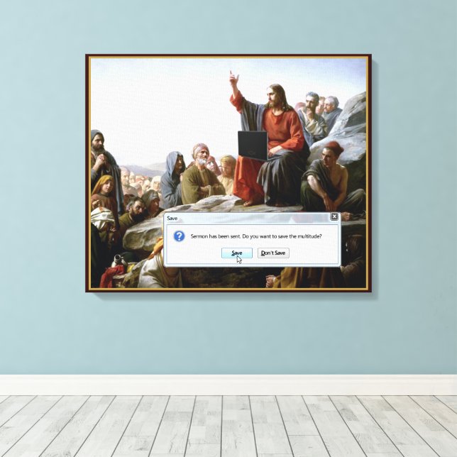 Toile Cyber Sermon drôle (Insitu (Plancher de Bois))