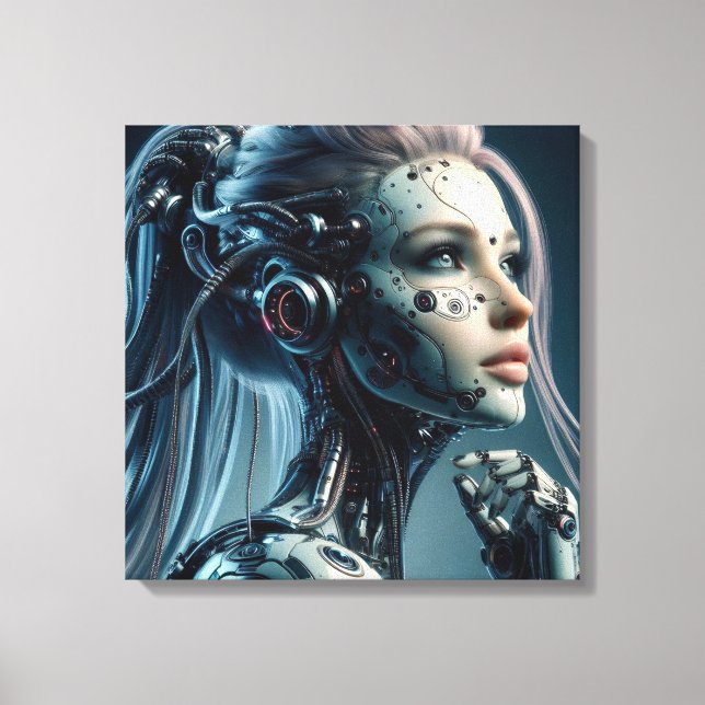 Toile Cyborg Femme Fatale (Recto)