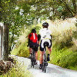 TOILE CYCLISME<br><div class="desc">Two road racing cyclique enjoying the country lanes of Wales. Watercolor.</div>