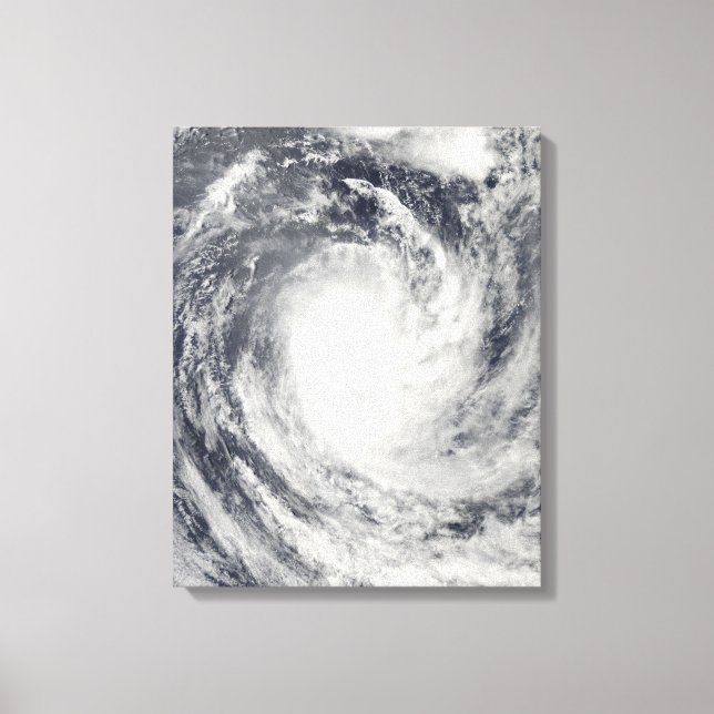 Toile Cyclone René au-dessus de l'océan Pacifique Sud (Recto)