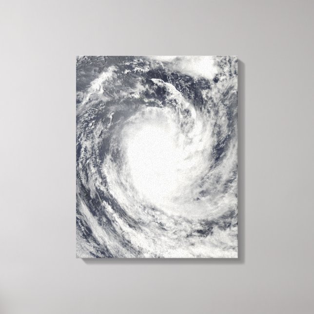 Toile Cyclone René au-dessus de l'océan Pacifique Sud (Recto)