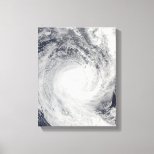 Toile Cyclone tropical Oli outre de la côte du Tahiti