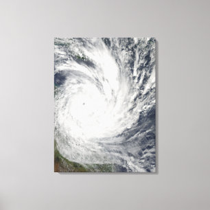 Toile Cyclone tropical Yasi au-dessus de l'Australie