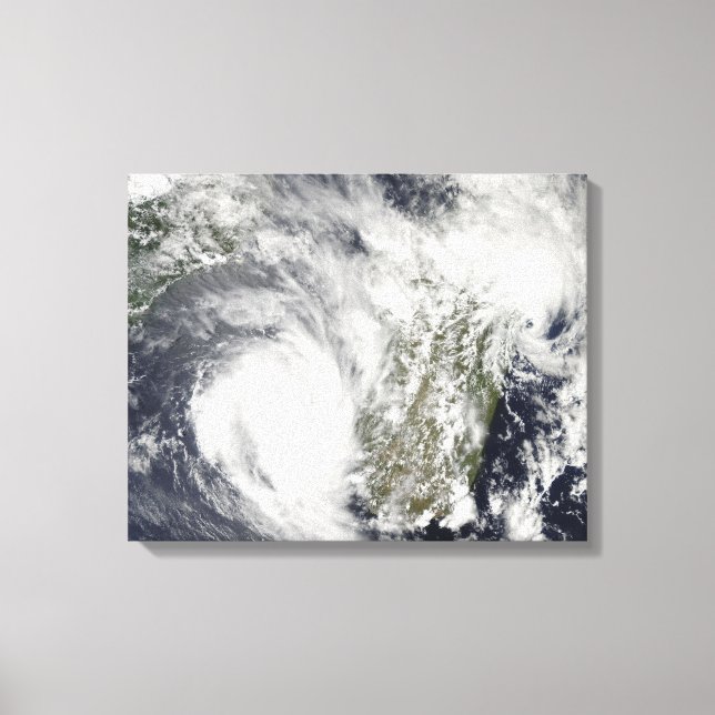 Toile Cyclones tropicaux Eric et Fanele 2 (Recto)