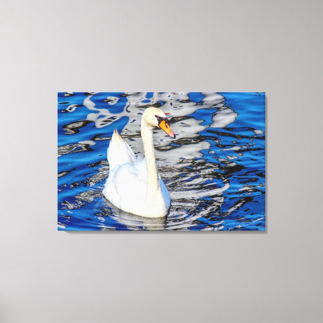 Toile Cygne avec réflexions (Recto)