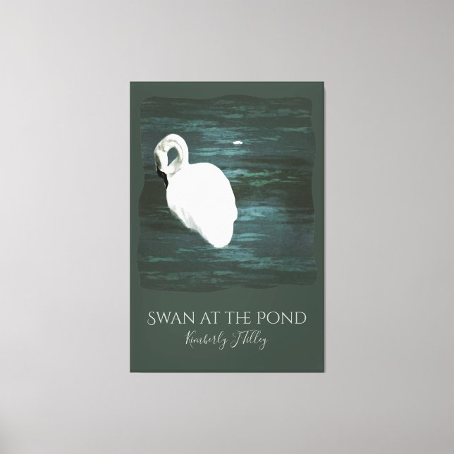 Toile Cygne sur l'étang (Recto)