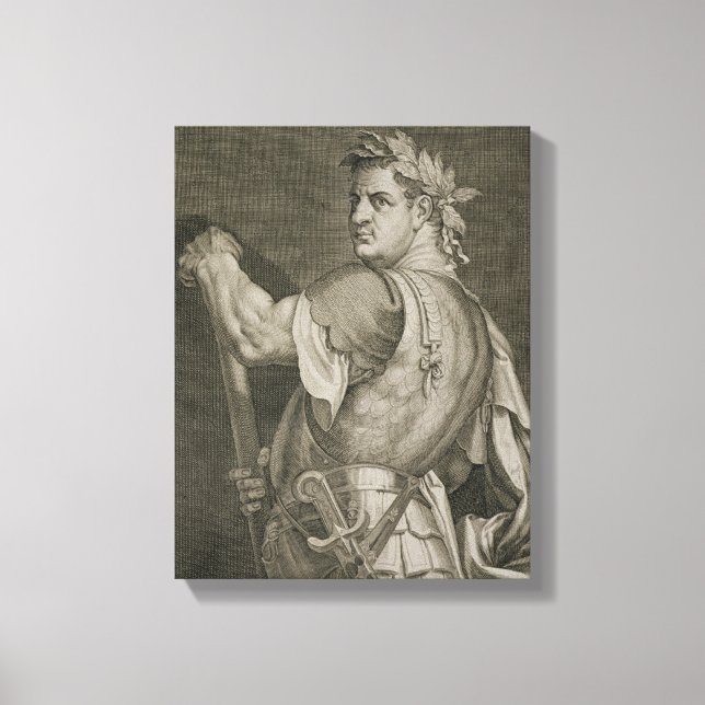 Toile D. Titus Vespasian Empereur de Rome 79-81 AD engra (Recto)