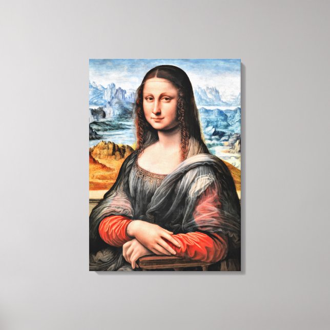 Toile Da Vinci - Mona Lisa, peinture mondialement connue (Recto)