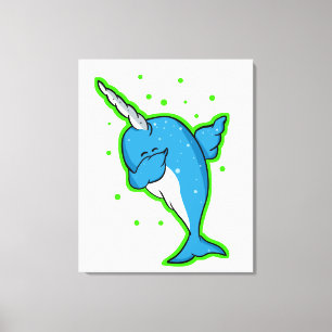 Toile Dabbing Narwhal