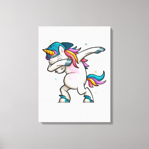 Toile Dabbing Unicorn