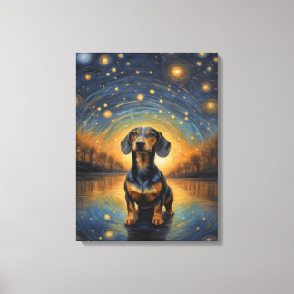 Toile Dachshund Artsy