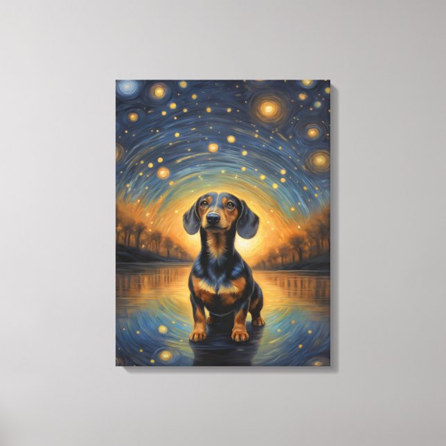 Toile Dachshund Artsy (Recto)