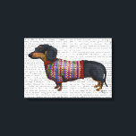 Toile Dachshund Avec Sweat Laineux<br><div class="desc">Animaux</div>