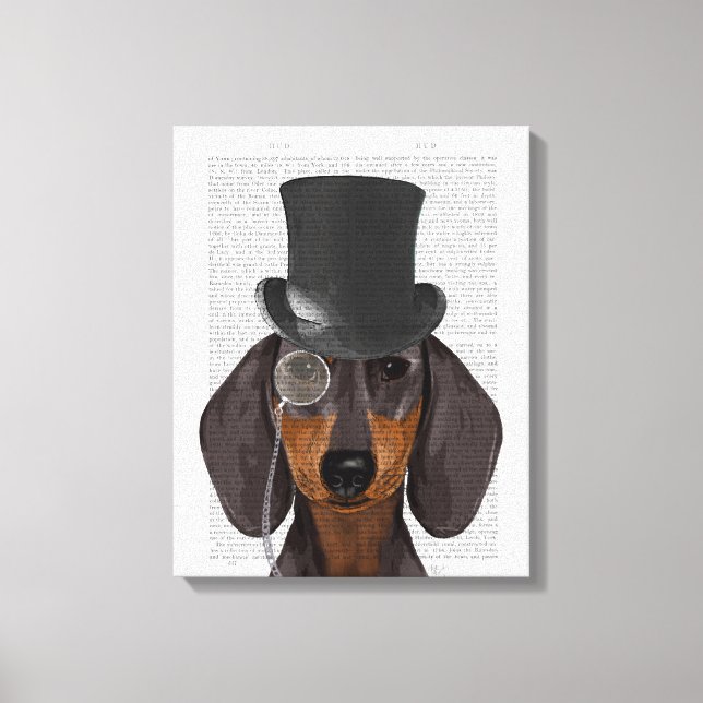 Toile Dachshund, Hound officiel et Casquette (Recto)