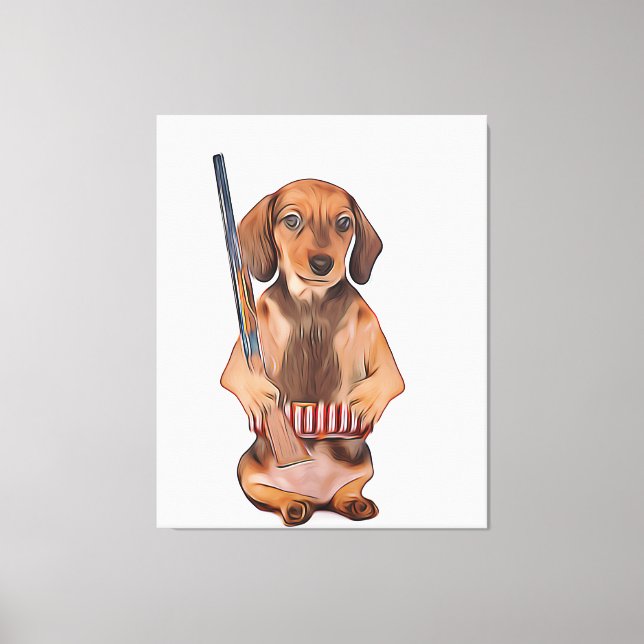Toile Dachshund Life est meilleur avec Weiner Xmas Poste (Recto)