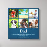 Toile Dad Daddy Father Papa Definition 6 Photo Blue<br><div class="desc">Personalise the 6 favourite photos and personalized definition for your special dad, daddy or father to create a unique gift for Farther's day, birthdays, Christmas or any day you want to show how much he means to you. A perfect way to show him how amazing he is every day. Designed...</div>
