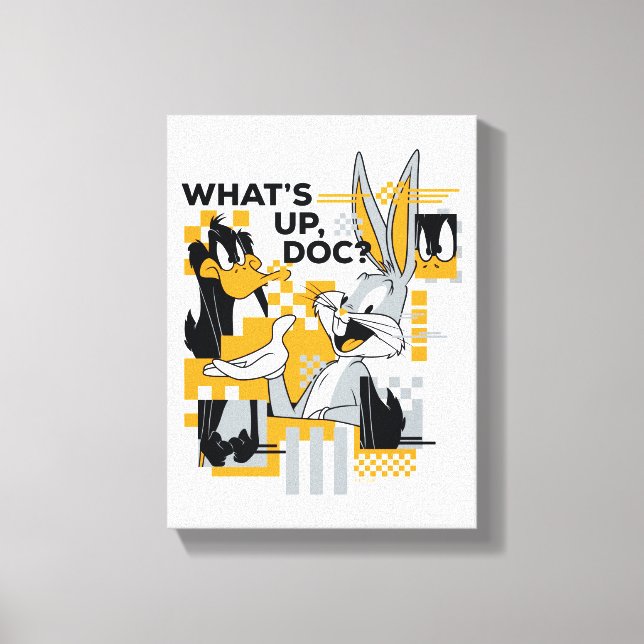 Toile DAFFY DUCK™ & BUGS BUNNY™ Glitch (Recto)