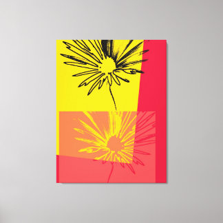 Toile Daisy Flower c.1982 - Beaux-arts Wrapped Canvas