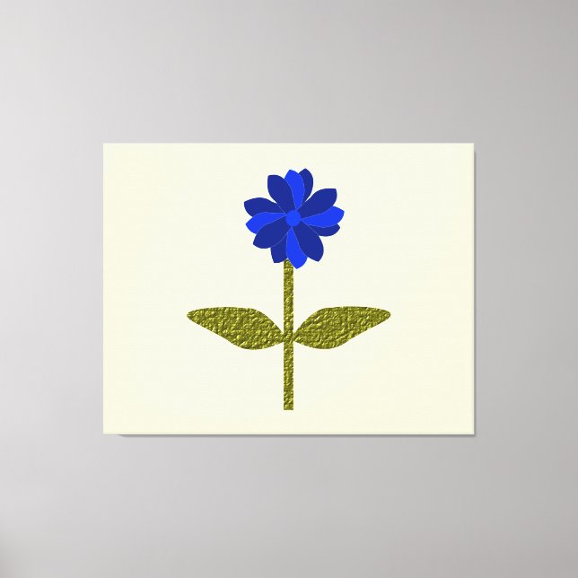 Toile Daisy Ocean Blue Canvas Imprimer (Recto)