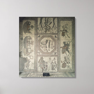 Toile Dallage en mosaïque de la villa romaine à Low