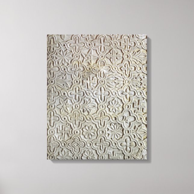 Toile dalle byzantine avec décoration cruciforme, 12ème- (Recto)