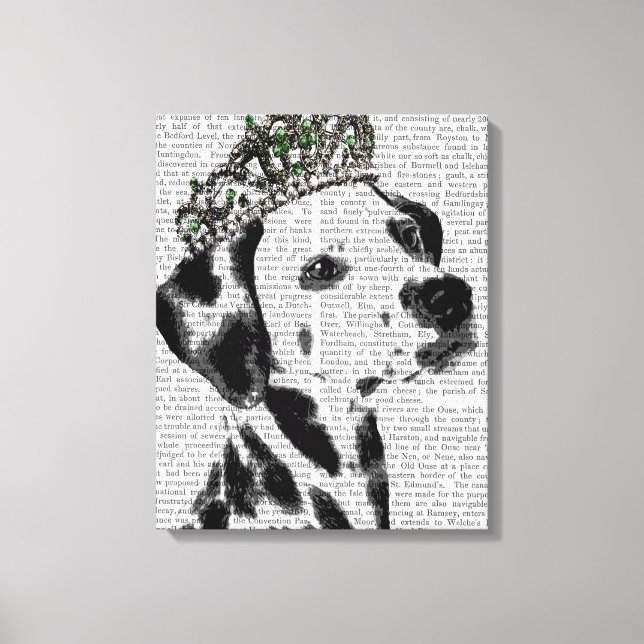 Toile Dalmatien avec Tiara (Recto)