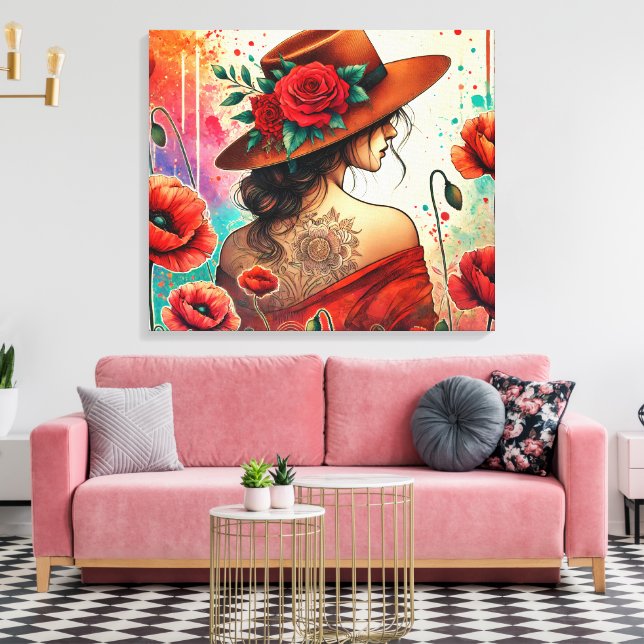 Toile Dame de la Mode (Insitu(Salon))